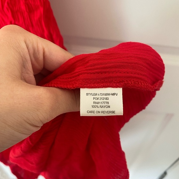 Ania Red Maxi Dress - Picture 7 of 7